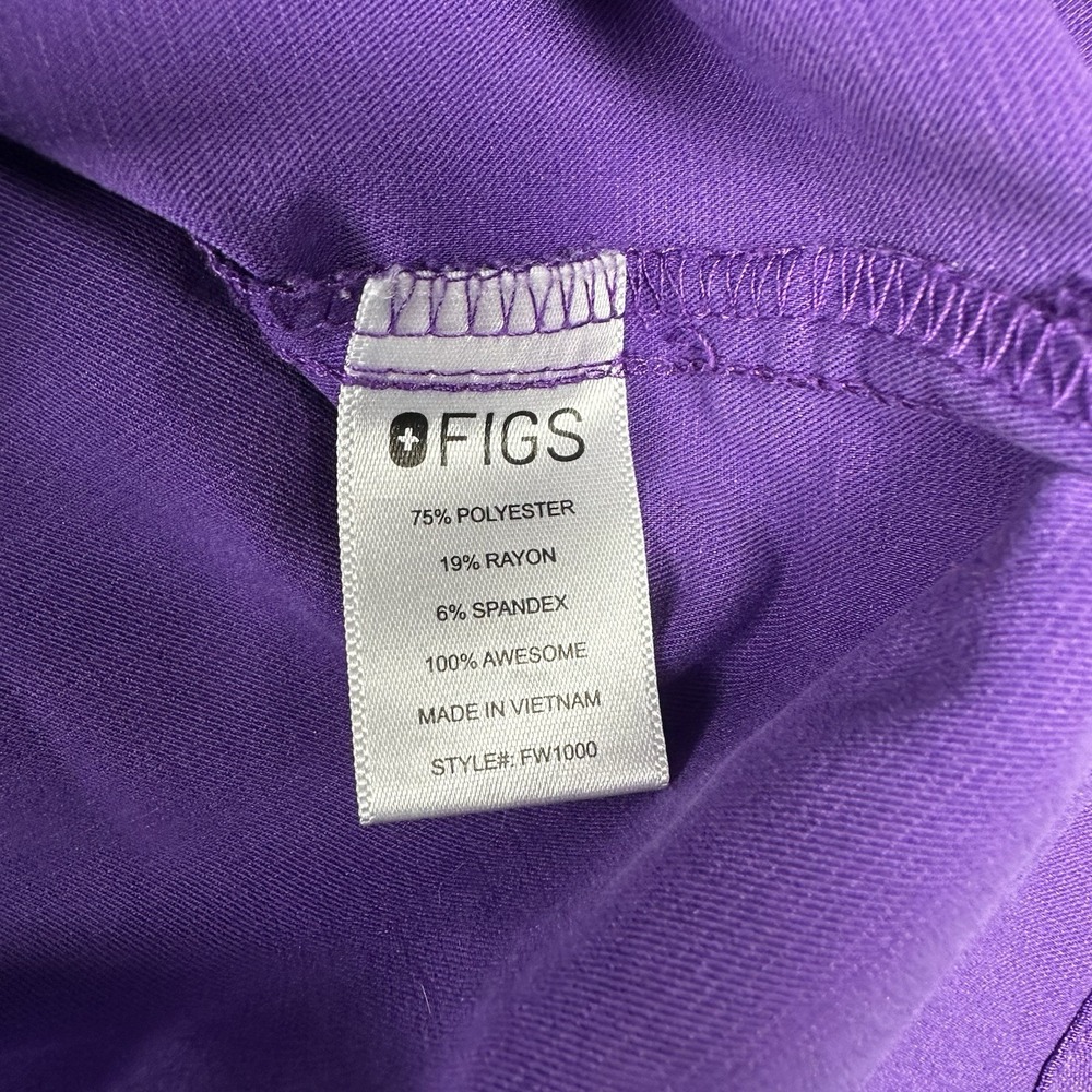 FIGS Women's Catarina One Pocket Scrub Top XS Technical Collection Ultra Violet - Picture 11 of 11